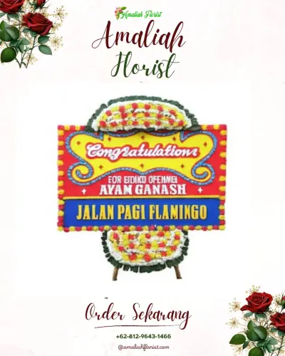 Bunga Papan Congratulation di Pacarkembang
